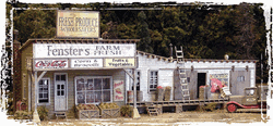Bar Mills 142 HO Fenster's Farm Fresh Market Kit