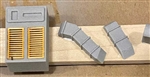 Bar Mills HO 2030 Ductwork Version 2 Unpainted Resin Castings Rectangular Ducts Vents AC Unit