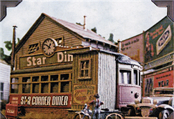 Bar Mills HO Star Diner Kit 4-1/2 x 3-1/4" 11.4 x 8.3cm