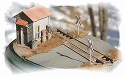 Bar Mills 792 HO Twin Crossing Shacks Kit