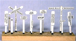 Banta Modelworks 2030 HO Right Of Way Signs Kit