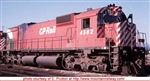 Bowser 24835 HO Montreal Locomotive Works M630 Standard DC Executive Line Canadian Pacific 4562 Action Red 5" Stripe Lg Multimark Exp. Tank Ditch