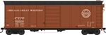 Bowser 42845 HO 40' Steel Boxcar Chicago Great Western CGW 92035
