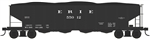 Bowser 43004 HO Class H21a 4-Bay Hopper with Clamshell Doors Erie 55012