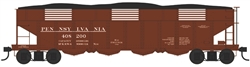 Bowser 43046 HO Class H21a 4-Bay Hopper Pennsylvania Railroad 408200