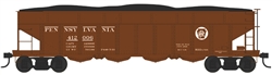Bowser 43049 HO Class H21a 4-Bay Hopper with Clamshell Doors Pennsylvania Railroad 412006