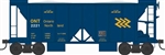 Bowser 43121 HO 70 Ton 2 Bay Ballast Hopper Ontario Northernland ONT 2226