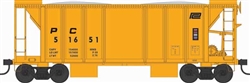 Bowser 43137 HO 70 Ton 2 Bay Ballast Hopper Penn Central PC 51656