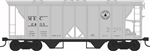 Bowser 43277 HO 70-Ton 2-Bay Covered Hopper w/Open Sides Maine Central #2433