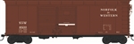 Bowser 43312 HO X31 B2 Double-Door Round Flush Roof Boxcar Norfolk & Western #49239