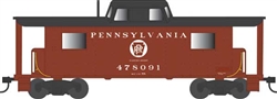Bowser 43424 HO PRR Class N8 Steel Center-Cupola Cabin Car Caboose Pennsylvania Railroad #478091