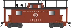 Bowser 43427 HO PRR Class N8 Steel Center-Cupola Cabin Car Caboose Pennsylvania Railroad #478116 Trainphone