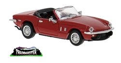 Brekina 15176 HO 15176 Triumph Spitfire Convertible Assembled Top Down  Red Black