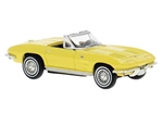 Brekina 18030 HO Chevrolet Corvette C2 Convertible Assembled Top Down