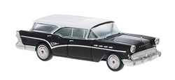 Brekina 18177 HO 1957 Buick Caballero Black/White
