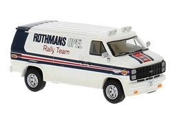 Brekina 18257 HO 1970s GMC Verdura Cargo Van Assembled Rothmans Opel Teams