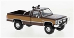 Brekina 19653 HO 1981 GMC Sierra Grande Pickup Truck Assembled Colt Edition 2-Tone Brown