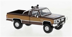 Brekina 19653 HO 1981 GMC Sierra Grande Pickup Truck Assembled Colt Edition 2-Tone Brown
