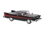 Brekina 19682 HO 1958 Plymouth Fury Assembled Black Red