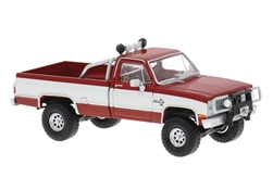 Brekina 19692 HO Chevrolet C10 Pickup Truck Assembled Red White