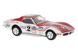 Brekina 19987 HO 1967-1973 Chevrolet Corvette C3 Assembled Greder-Teams #2 LeMans 1971