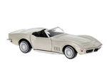 Brekina 19993 HO 1967-1973 Chevrolet Corvette C3 Convertible Assembled Top Down