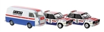 Brekina 22664 HO Koriska 78 Rave Set Fiat Service Van 2 Fiat 131 Abarth 3 Italian