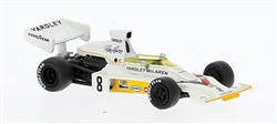 Brekina 22955 HO 1975 McLaren M23D Assembled Peter Revson #8 Yardley" German Lettering