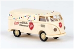 Brekina 32776 HO 1960-1963 Volkswagen T1b Kasten Cargo Van Assembled Nolke Dauerwurst  German Lettering
