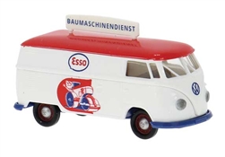 Brekina 32793 HO 1960-1963 Volkswagen T1b Kasten Cargo Van Assembled Esso-Baumaschinendienst German Lettering