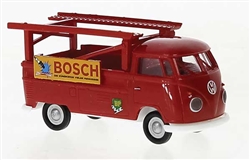 Brekina 32866 HO 1960-1963 Volkswagen Pritsche T1b Pickup w/Auto Rack Assembled Bosch German Lettering