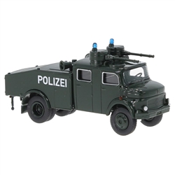 Brekina 47182 HO Mercedes-Benz LA 1113 Wasserwerfer 4000L Water Cannon Assembled Stuttgart 21 Germany Police