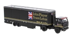 Brekina 85681 HO 1972 Volvo F89 Tractor with Racing Trailer Assembled John Player Team Lotus