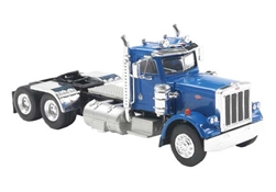 Brekina 85720 HO 1973 Peterbilt 359 Day-Cab Tractor Assembled Blue