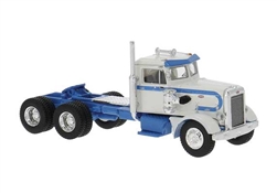 Brekina 85761 HO 1955 Peterbilt 281 Semi Tractor Only Assembled White Blue