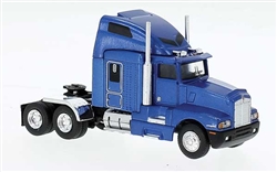 Brekina 85925 HO 1984 Kenworth T600 Sleeper-Cab Tractor Only Assembled Blue