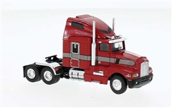 Brekina 85935 HO Kenworth T600 Red/Brown