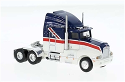 Brekina 85936 HO 1984 Kenworth T600 Sleeper-Cab Tractor Only Assembled Australia Flag Motif