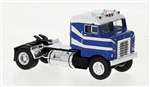 Brekina 85955 HO 1950 Kenworth Bullnose Tractor Only Assembled Blue White