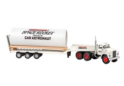 Brekina 86308 HO 1960-1976 Dodge LCF Tractor with Rocket Trailer Assembled Hurricane