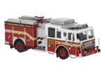 Brekina PCX870844 HO 2013 Seagrave Attacker Fire Truck Assembled Fire Department of New York FDNY Queens #270