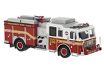Brekina PCX870845 HO 2013 Seagrave Attacker Fire Truck Assembled Fire Department of New York FDNY Queens #288