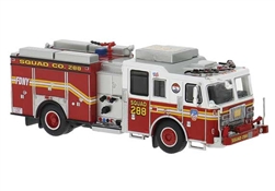 Brekina PCX870845 HO 2013 Seagrave Attacker Fire Truck Assembled Fire Department of New York FDNY Queens #288