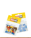 Brawa 3045 Round Sockets Blue