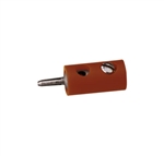 Brawa Round Plugs w/Crossover Hole Brown