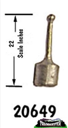 B.T.S. 20649 HO Control Lever brass