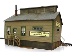 B.T.S. 27307 HO Laser-Cut Wood Kit Turner Machine Works 10 x 9-3/4"        