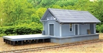 B.T.S. 27653 HO C&O Quinnimont Section Freight Depot Laser-Cut Wood Kit