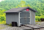 B.T.S. 27658 HO C&O Standard Section Car House Laser-Cut Wood Kit
