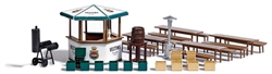 Busch 1048 HO Beer Garden Accessories